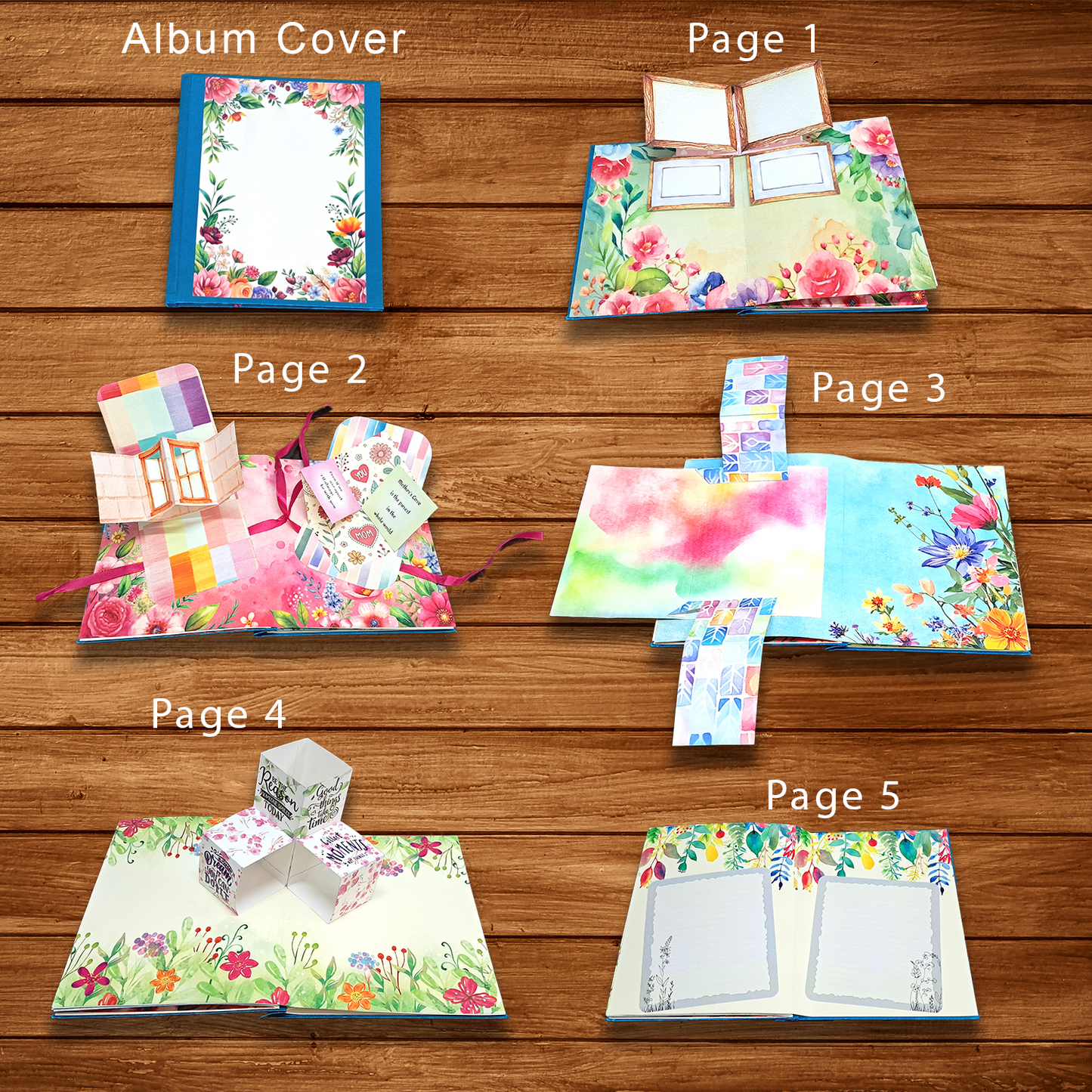 3D Pop Up Personalized Photo Album for Mom – Gift for Birthday & Mother’s Day