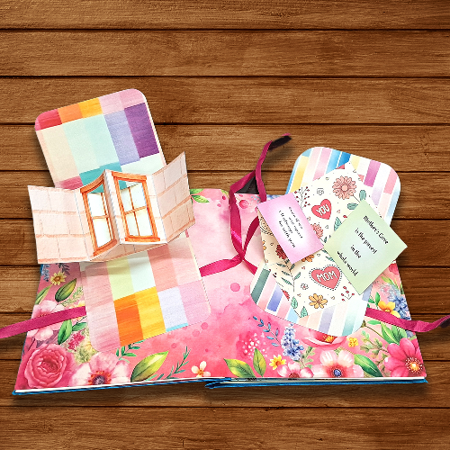 3D Pop Up Personalized Photo Album for Mom – Gift for Birthday & Mother’s Day