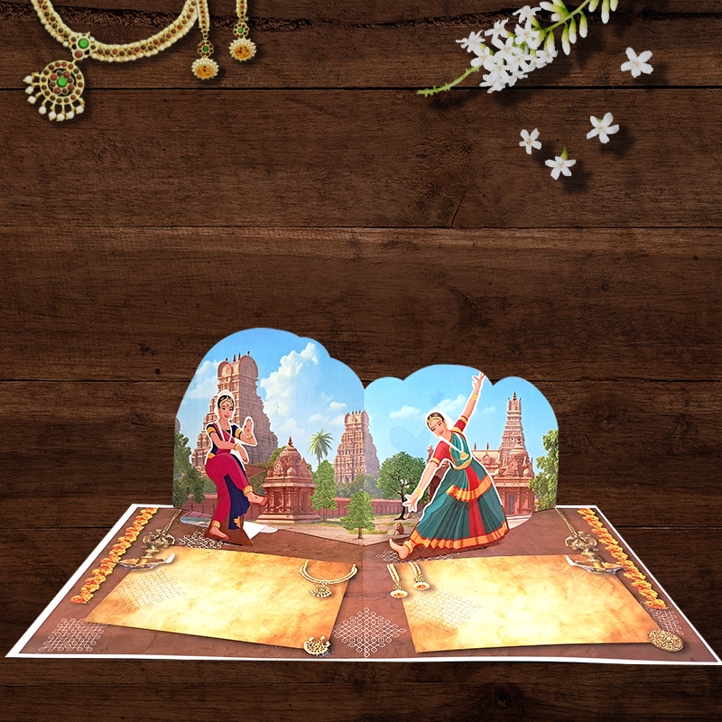 Greeting Card for Birthday or Arangetram Ceremony Invitation