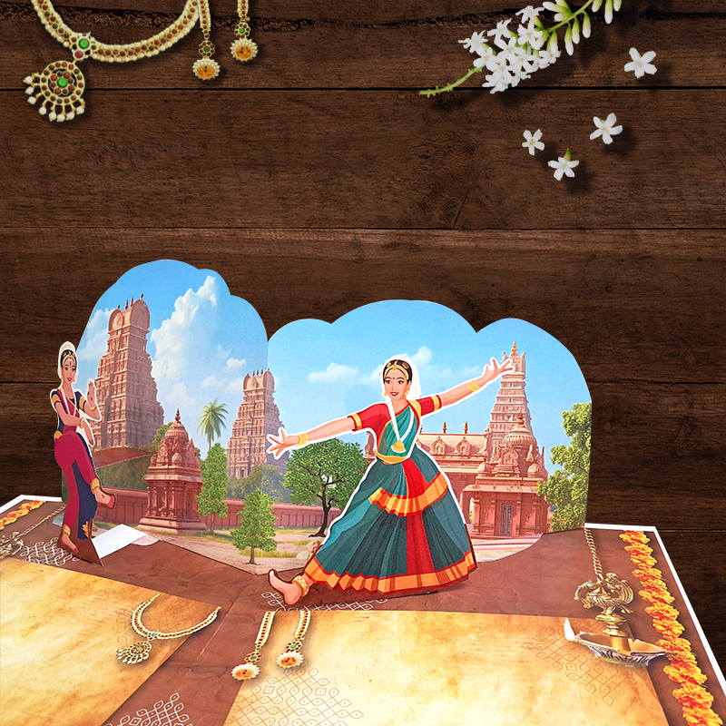 Greeting Card for Birthday or Arangetram Ceremony Invitation