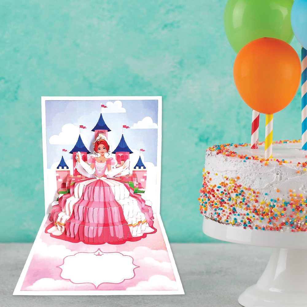 Princess Doll Birthday Pop Up Card – Cute Greeting for Girls | Made in India