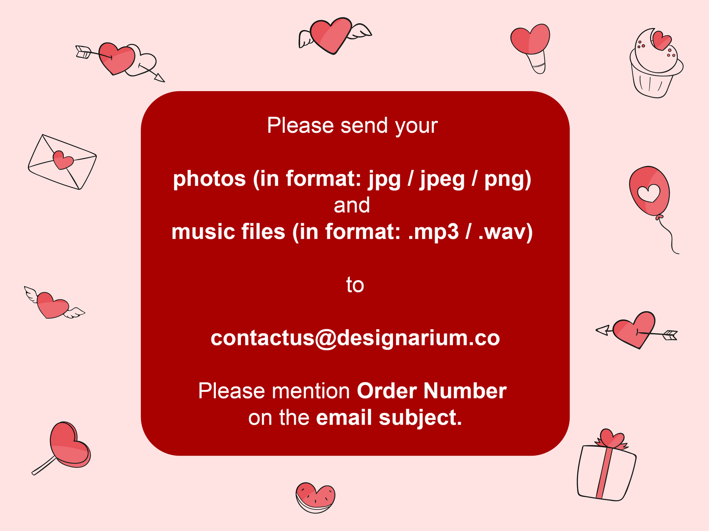 customise instructions