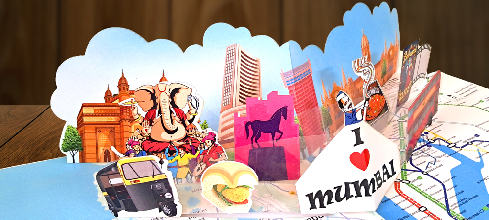 3D Pop-Up Mumbai Souvenir Card – Tourism & Corporate Gifting