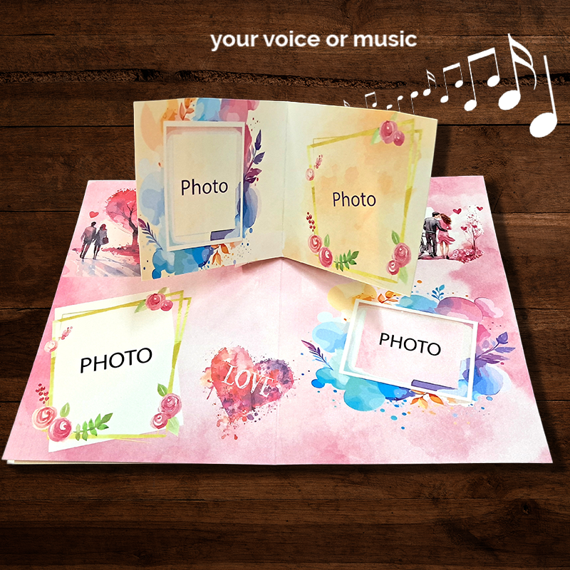 Personalized Musical Proposal Pop Up Card – Love Greeting for Girlfriend, Boyfriend, Husband or Wife