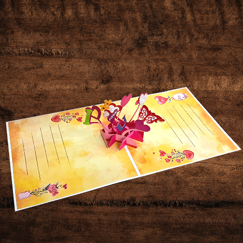 Hearts Explosion 3D Pop-Up Card – Romantic Gift for Loved Ones