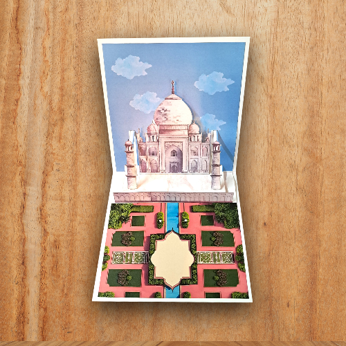 Greeting Card gift for Love Birthday Anniversary Taj Mahal