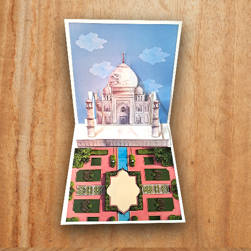 Greeting Card gift for Love Birthday Anniversary Taj Mahal