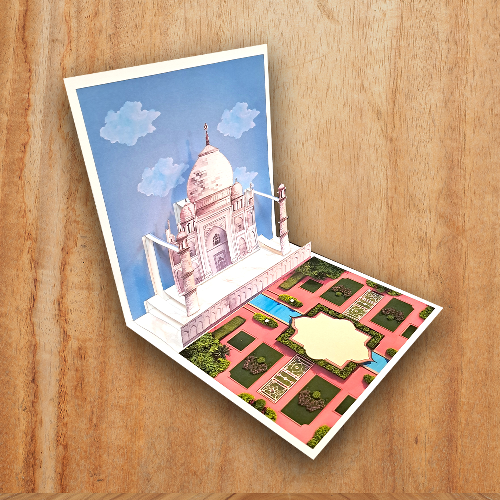 Greeting Card gift for Love Birthday Anniversary Taj Mahal