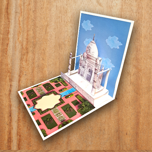 Greeting Card gift for Love Birthday Anniversary Taj Mahal