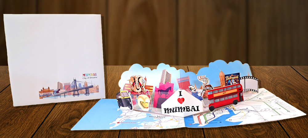 3D Pop-Up Mumbai Souvenir Card – Tourism & Corporate Gifting
