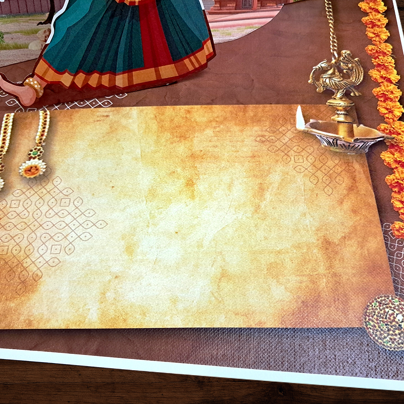 Greeting Card for Birthday or Arangetram Ceremony Invitation