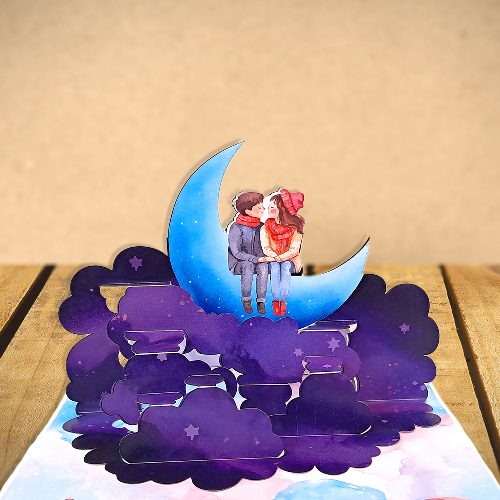 first kiss greeting card